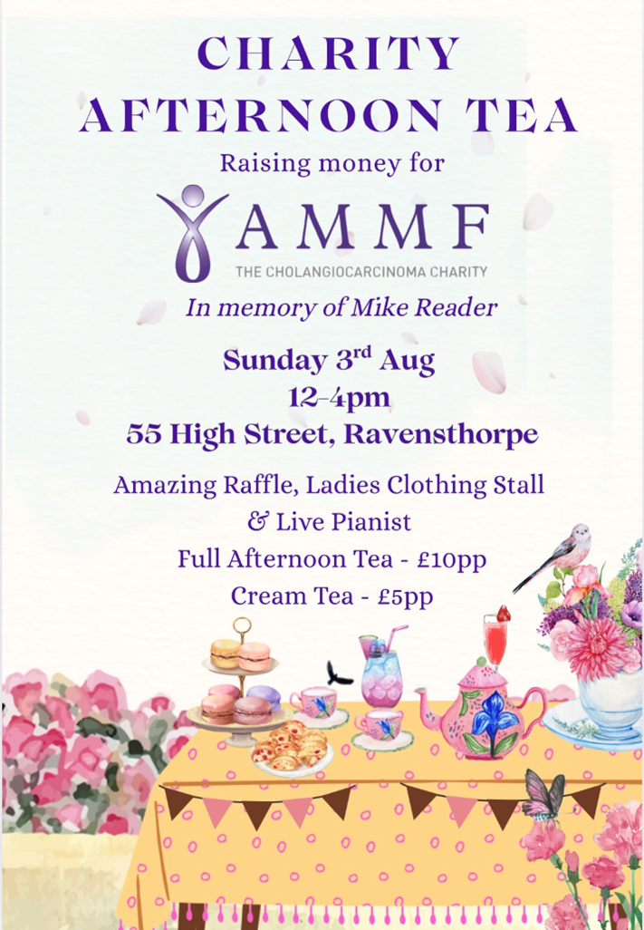 Charity afternoon tea in memory of Mike Reader