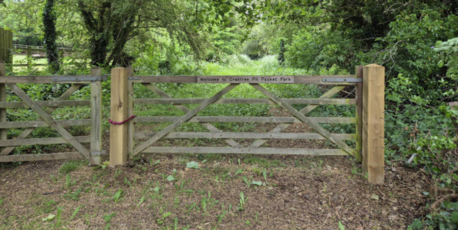 Entrance to the Pocket Park in Ravensthorpe